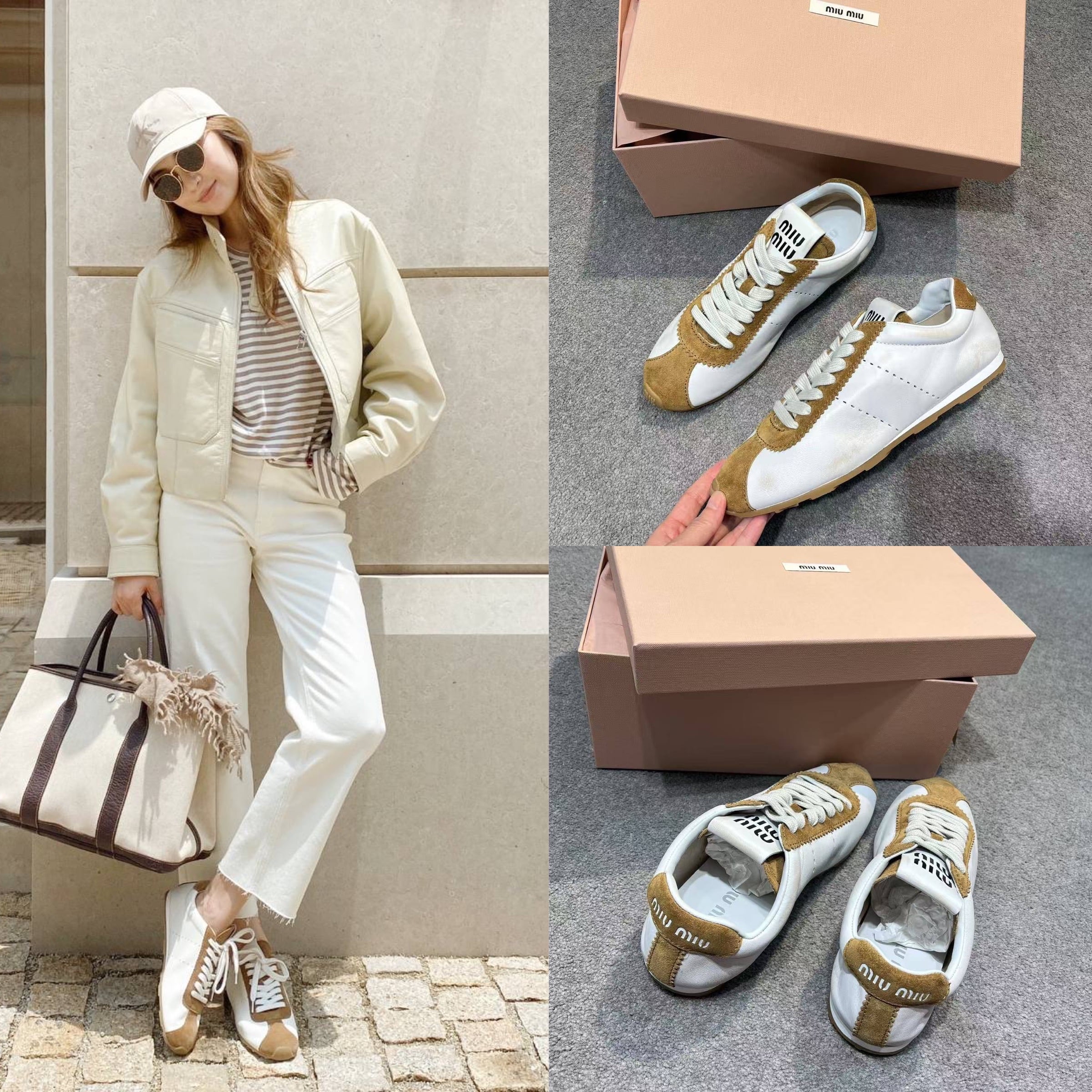 限時優惠✨(只限此色)  訂貨📮MIUMIU PLUME sneaker    Size 35-38/39 齊半碼