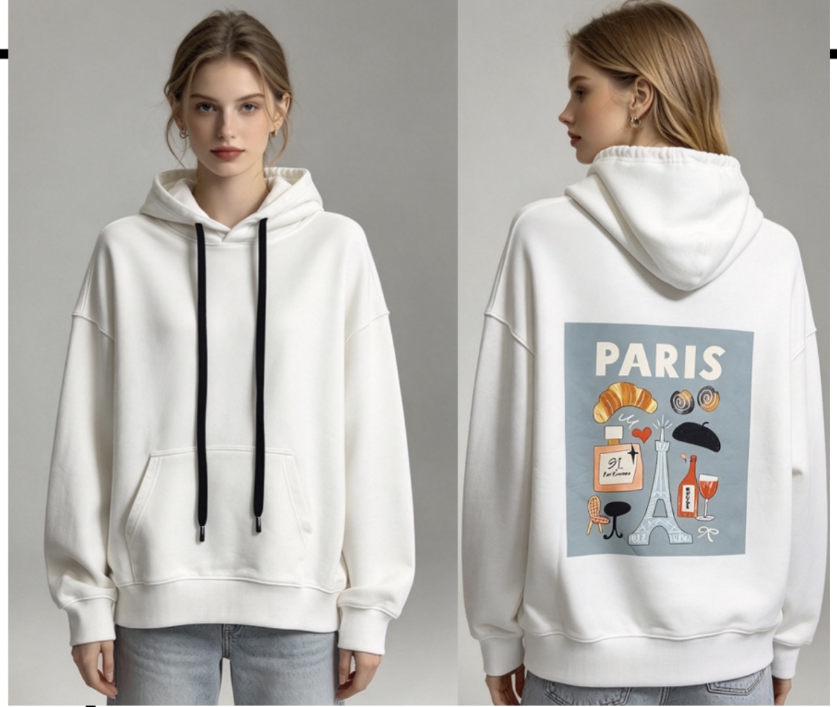 [訂購］A061 Paris Brunch Hoodie