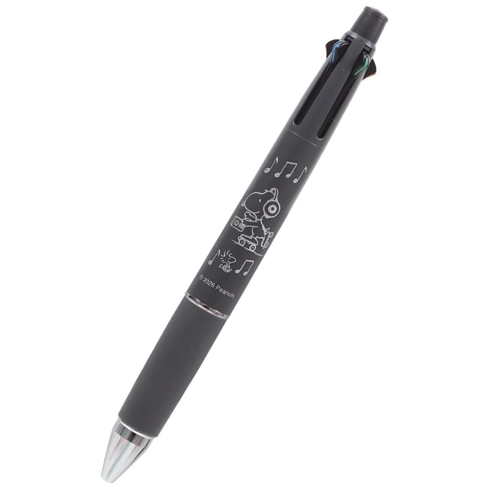 現貨｜Snoopy 日本製 uni Jetstream 4&1 多功能 5用筆 0.5mm 4色原子筆 + 0.5mm 鉛芯筆 (ES572GY)