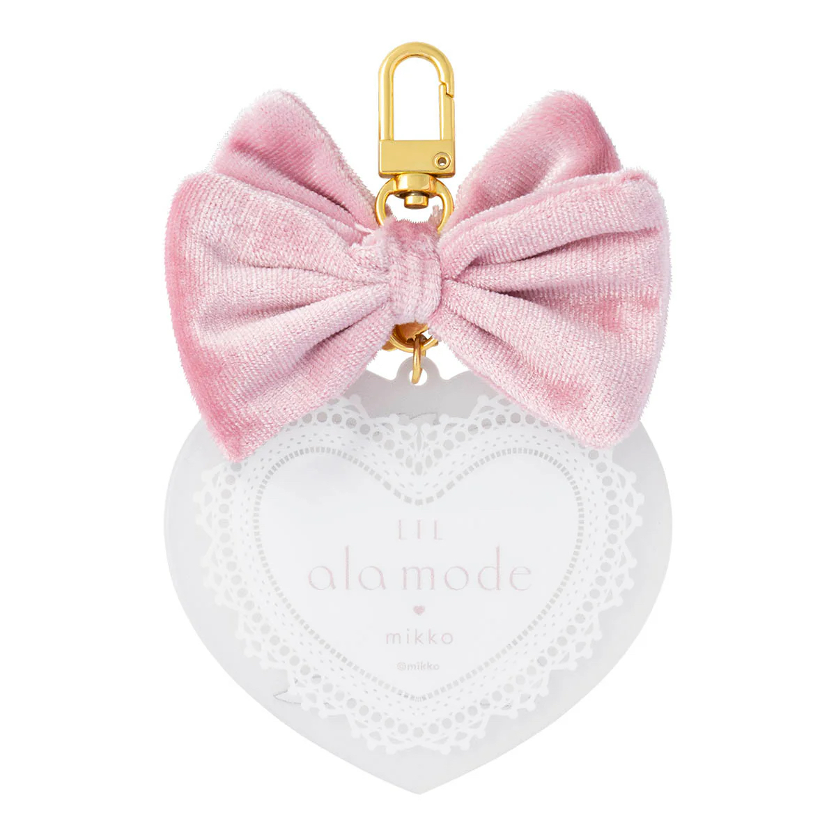 🎀【預訂】 Lil ala mode 心形蝴蝶結掛飾 Mousse 