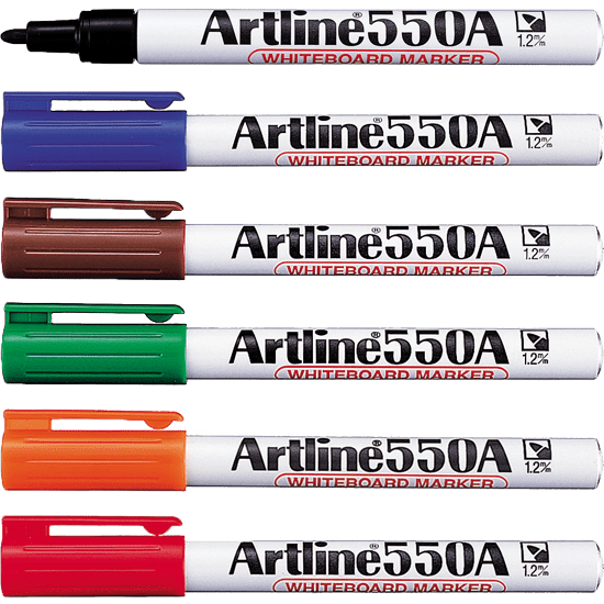 Whiteboard Marker/Artline/550A/Pen Papan Putih/Writing Pen/1.2mm