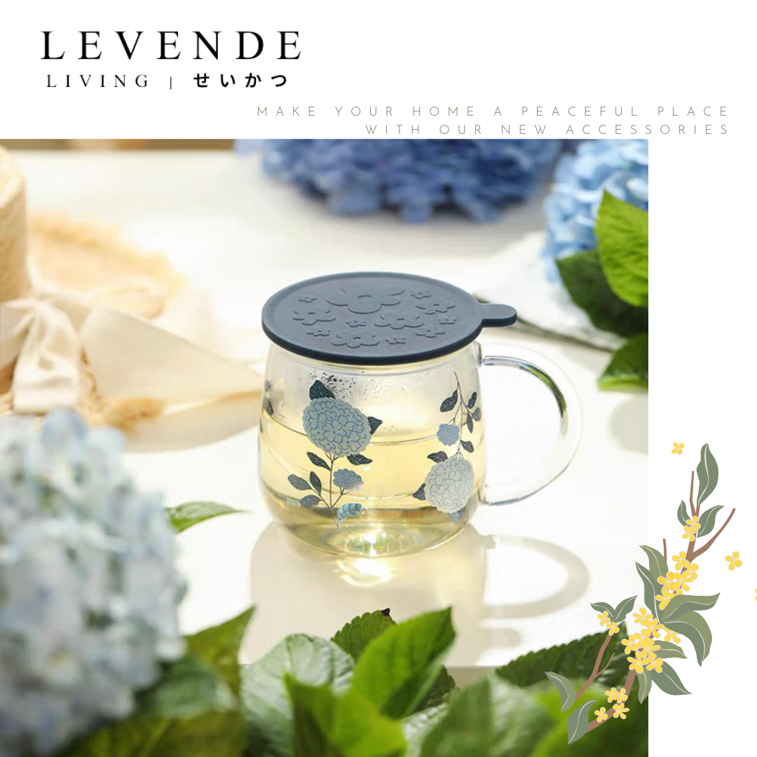 Levende 繡球花高硼硅耐熱玻璃杯