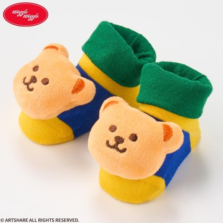 🇯🇵限時預訂 日本直送🇯🇵Wiggle Wiggle新生兒立體熊仔襪子