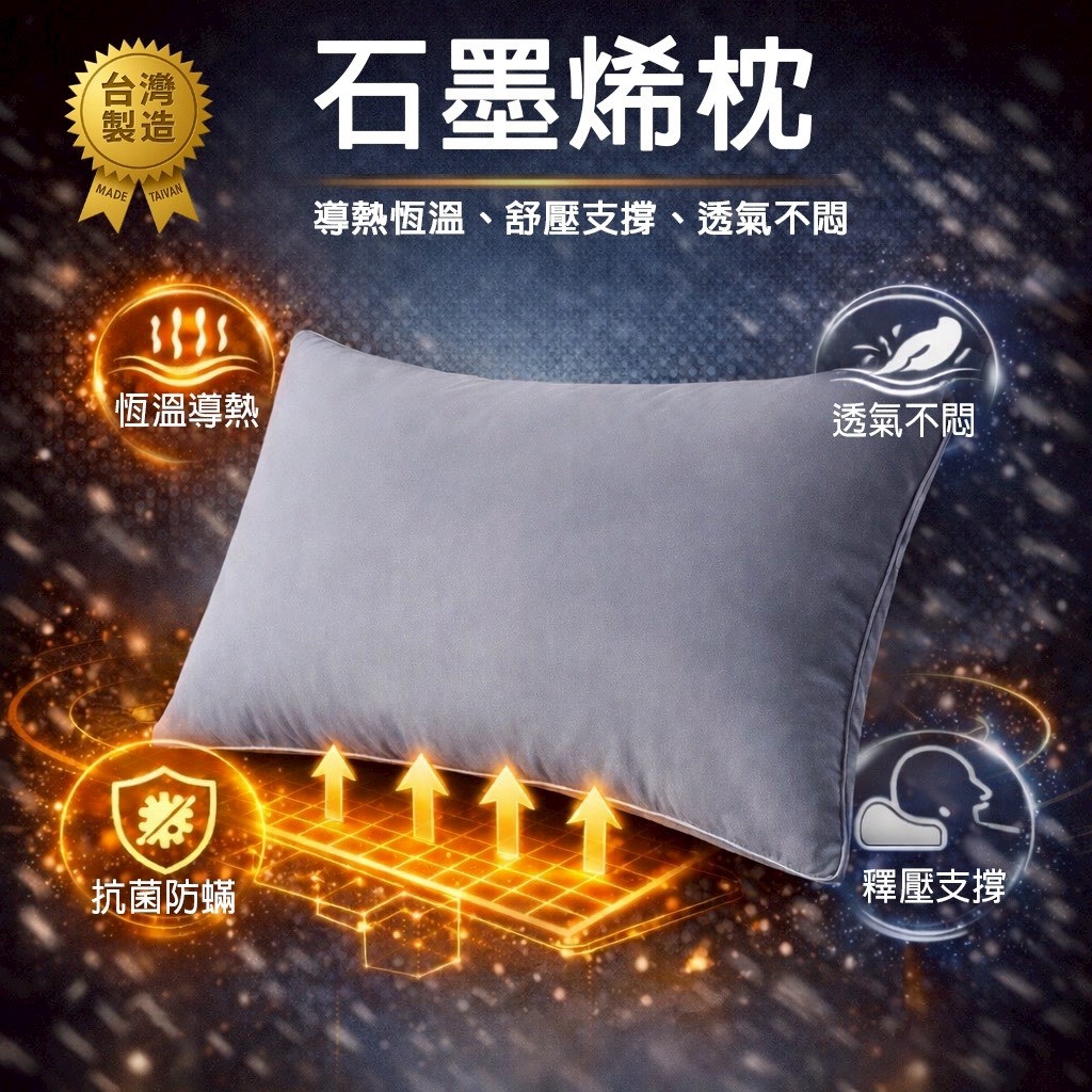 YW260303 - MIT台灣制造石墨烯枕