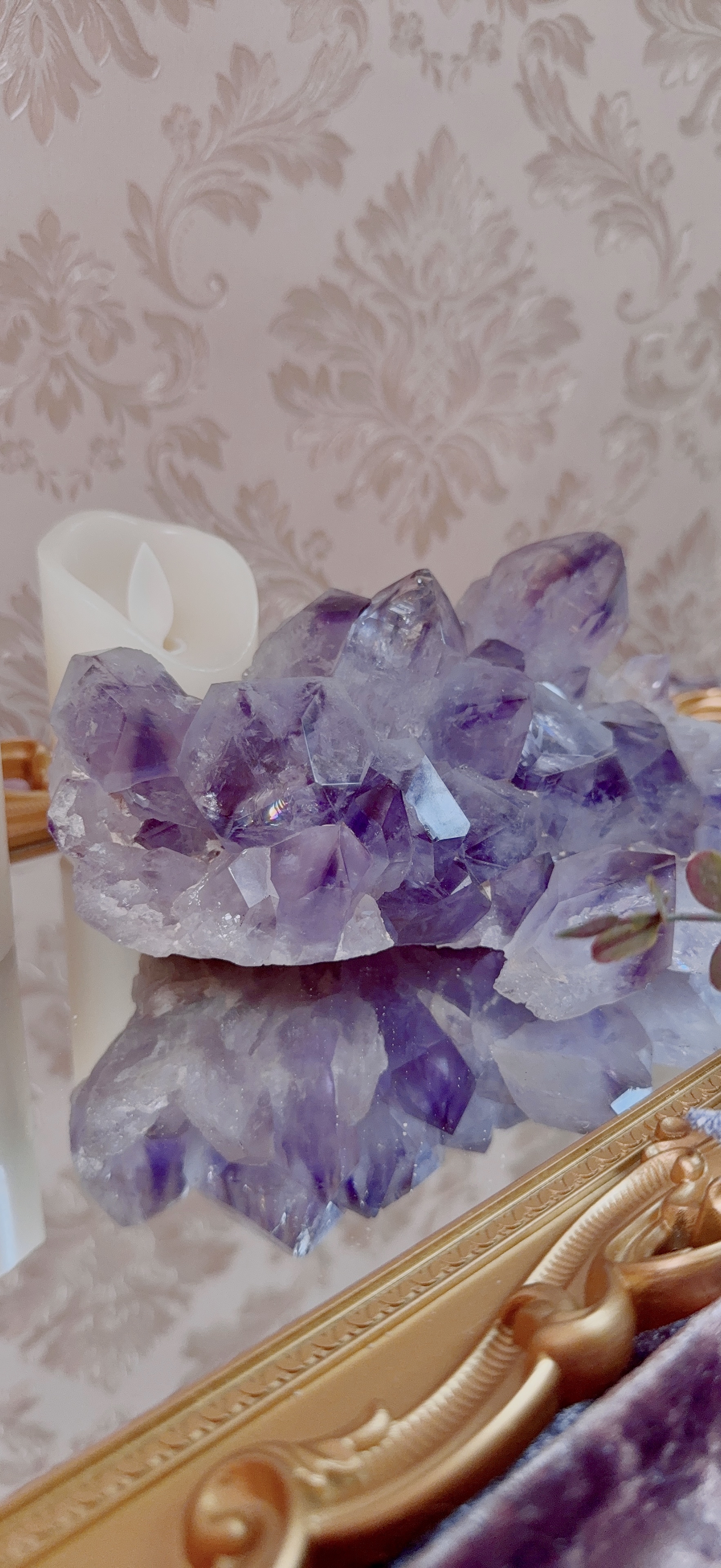 巴西殿堂級紫幻影水晶簇