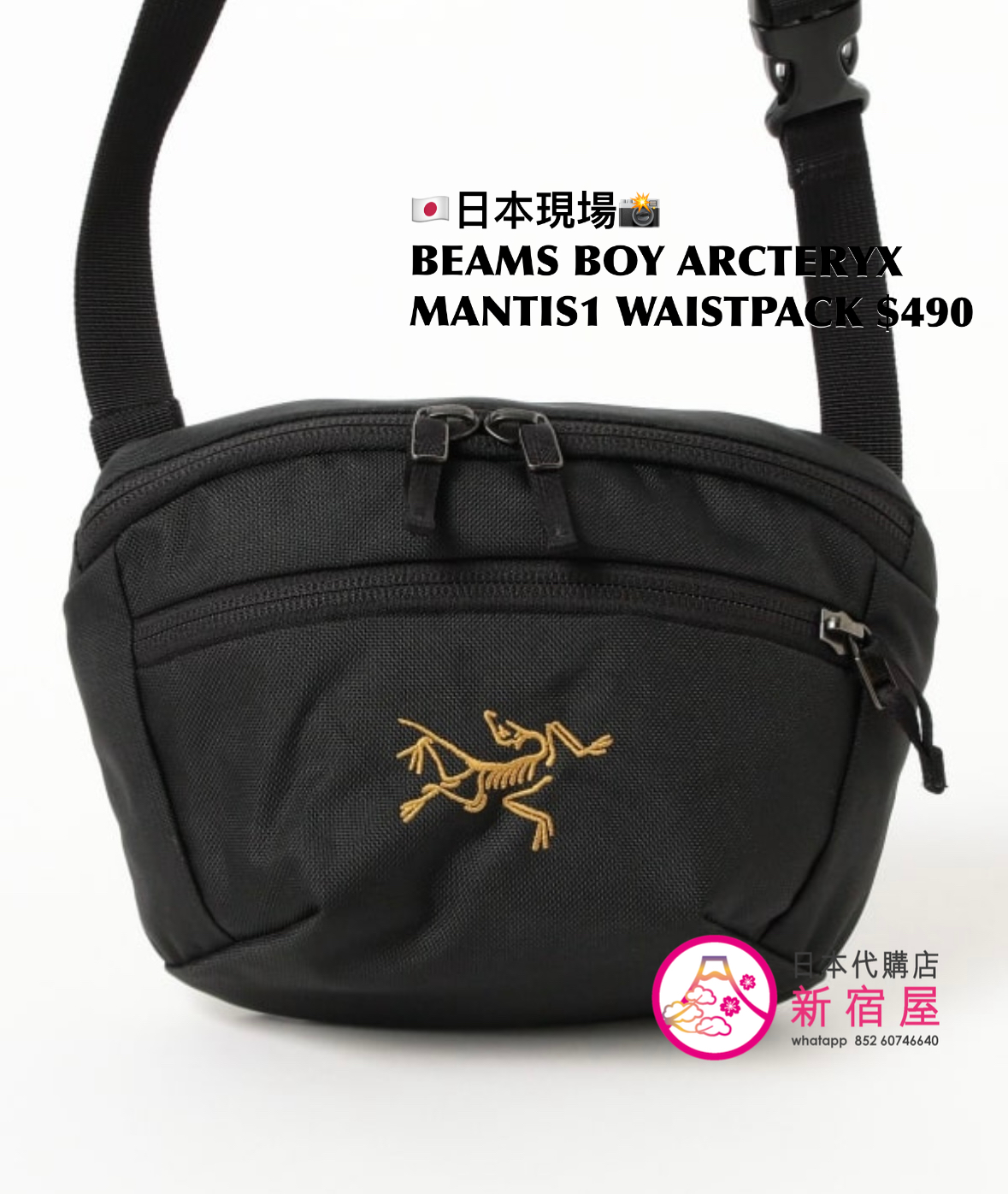 BEAMS BOY ARCTERYX MANTIS1 WAISTPACK
