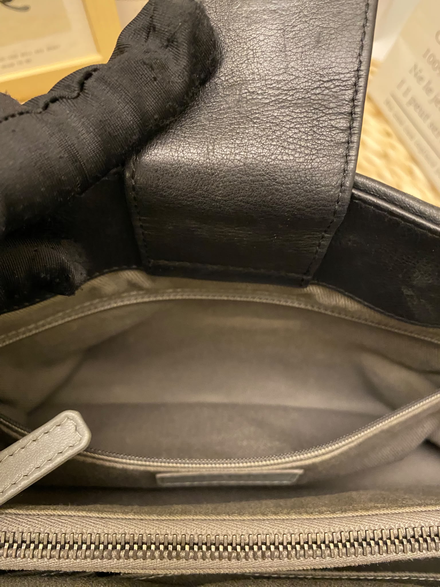 Chanel Quilted Crumpled Calfskin Tote Bag
