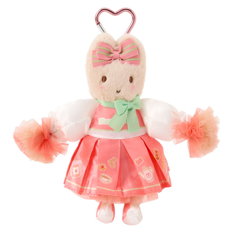 現貨｜Sanrio Marron Cream 茉莉兔 啦啦隊系列 日版 吊飾 毛公仔 連 心形扣 (51696-1)