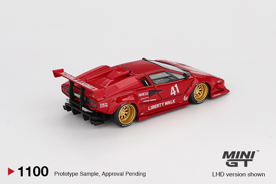 Mini GT 1/64 Lamborghini Countach LB-WORKS Red - MGT01100-L