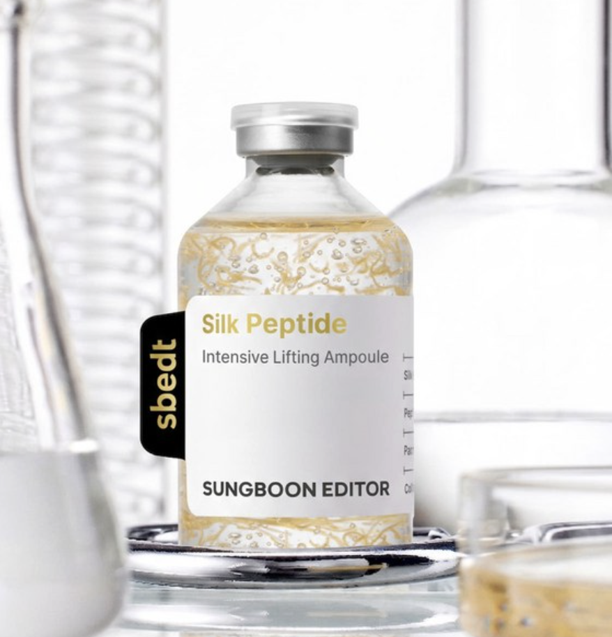 撫平皺紋｜韓國 SUNGBOON EDITOR  胜肽金絲膠原蛋白抗老精華｜Silk Peptide Intensive Lifting Ampoule 