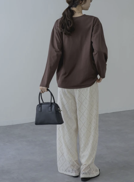 蕾絲休閒褲 - 2026 流行穿搭  蕾絲休閒褲 時尚穿搭 優雅日常 柔軟舒適 獨特設計 成人休閒 易於配搭 日本直送   #JP-I-260035