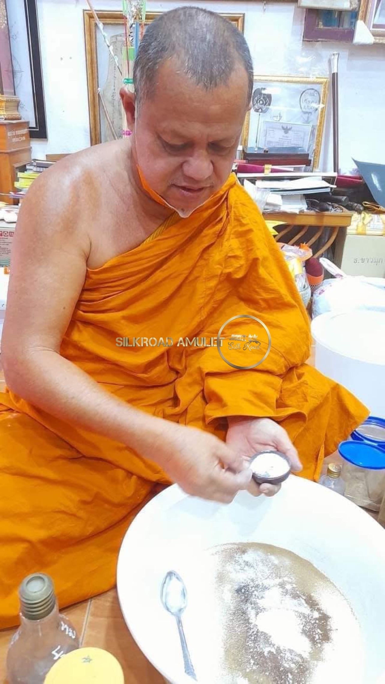 龍婆披贊 佛曆2551 如願符珠 附光學級高透防水殼｜師父親手寫符