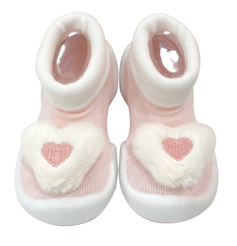 GGOMOOSIN 幼兒學行襪鞋 - 粉紅小甜心