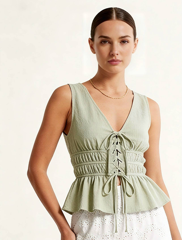 FS2533 - Tie Front Top