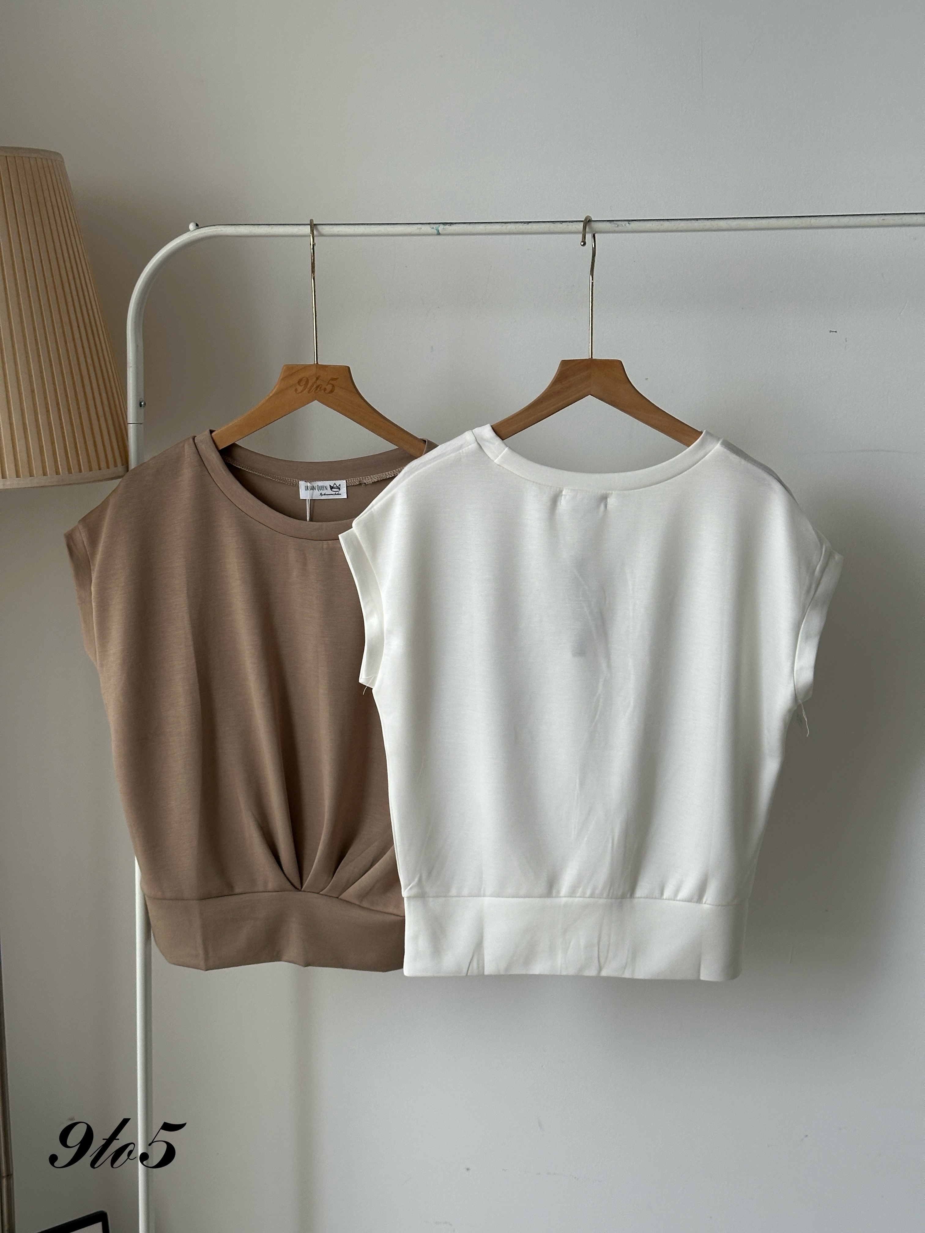 T4056 Cape Sleeve Ruched Top - 4 Colors