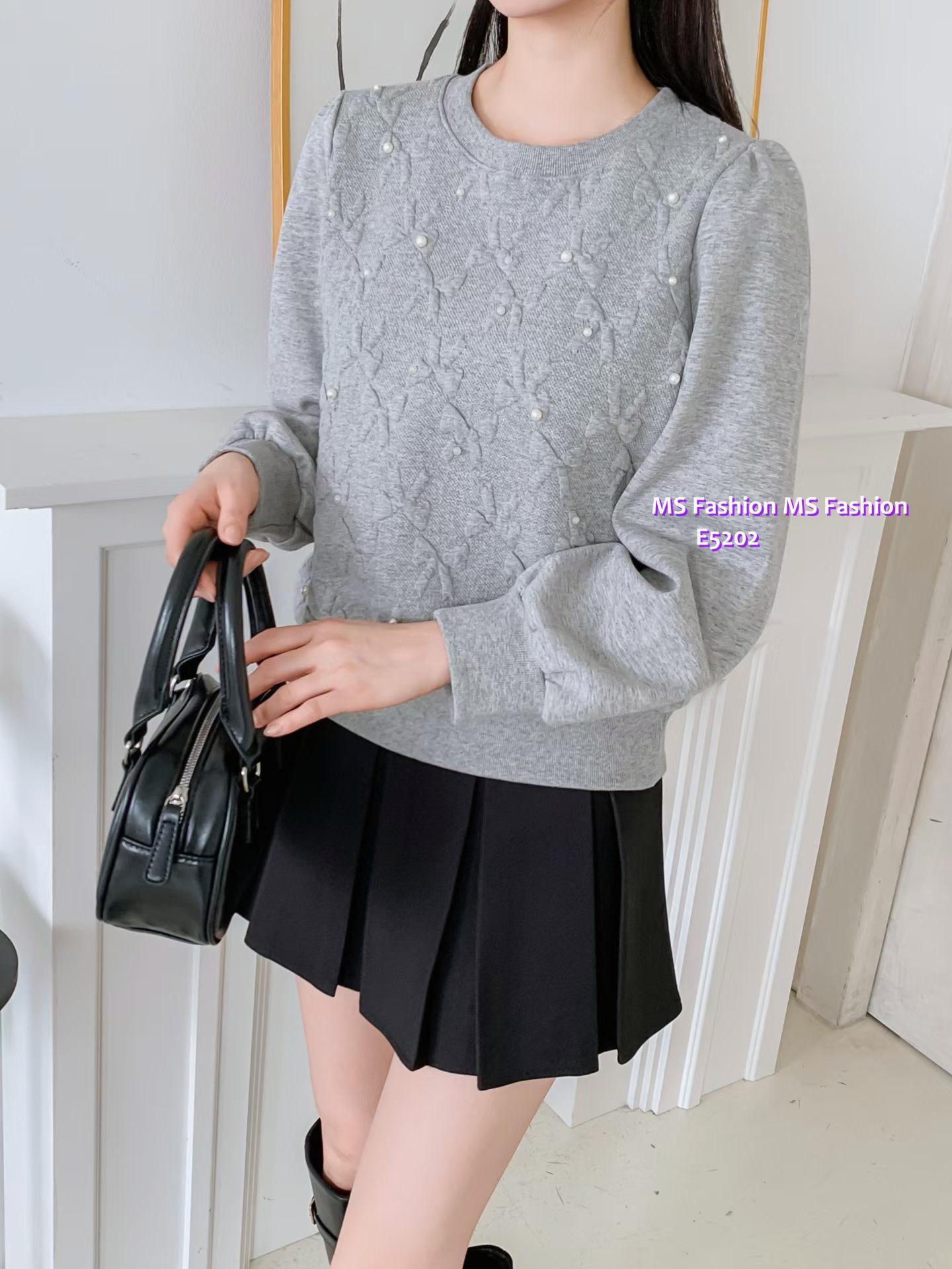 E5202 立體蝴蝶結top