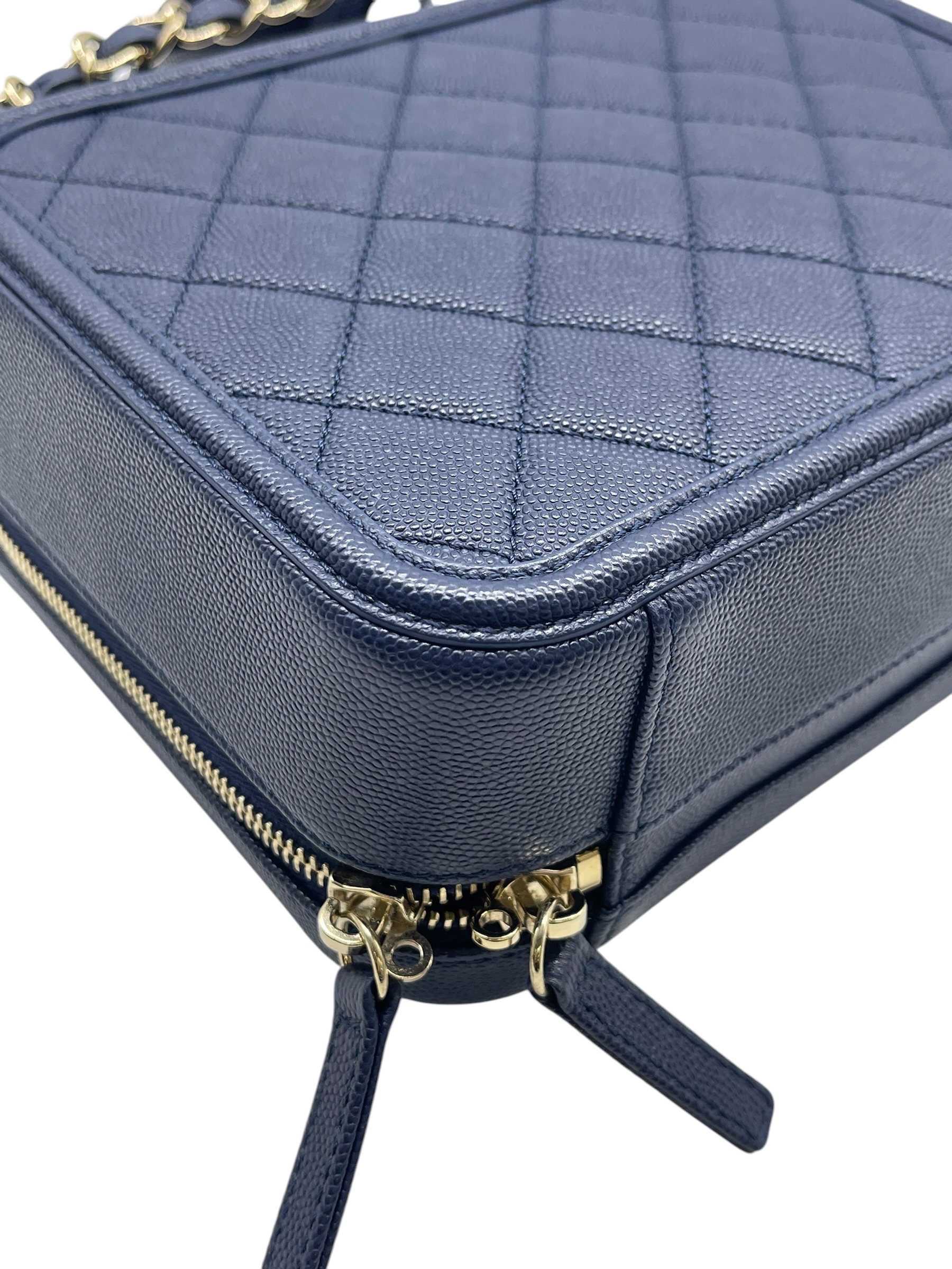 Pre-owned Chanel CC Filigree Vanity Case / Product Code: 072909