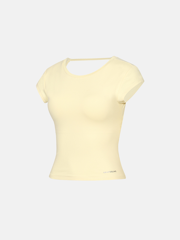 大愛扭結美背Top_ 預購_Back Twist Short Sleeve by Grandeline