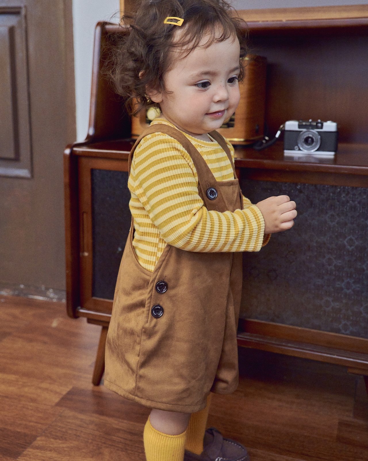 OOTT | Brownie short overalls