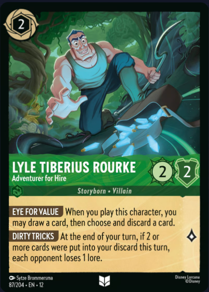 87/204 Lyle Tiberius Rourke - Adventurer for Hire UC