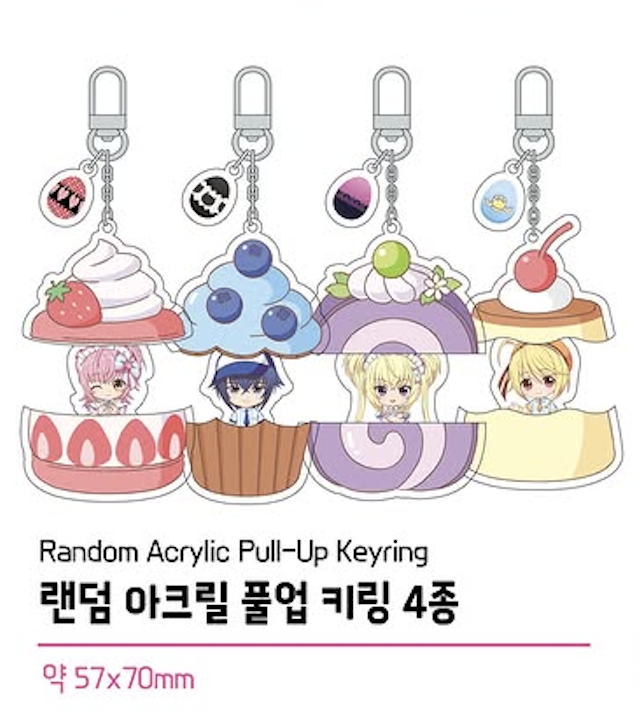 《Pre-Order》Random Acrylic Pull-up Keyring 拉拉亞克力匙扣｜韓國 守護甜心Shugo Chara! X POPABLE Cafe 2彈商品 (26SC145-P)