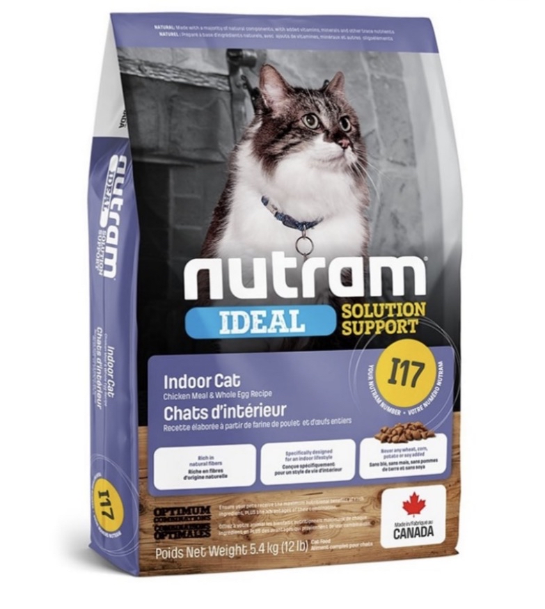 Nutram 117 成貓控制掉毛 天然貓糧  5.4Kg