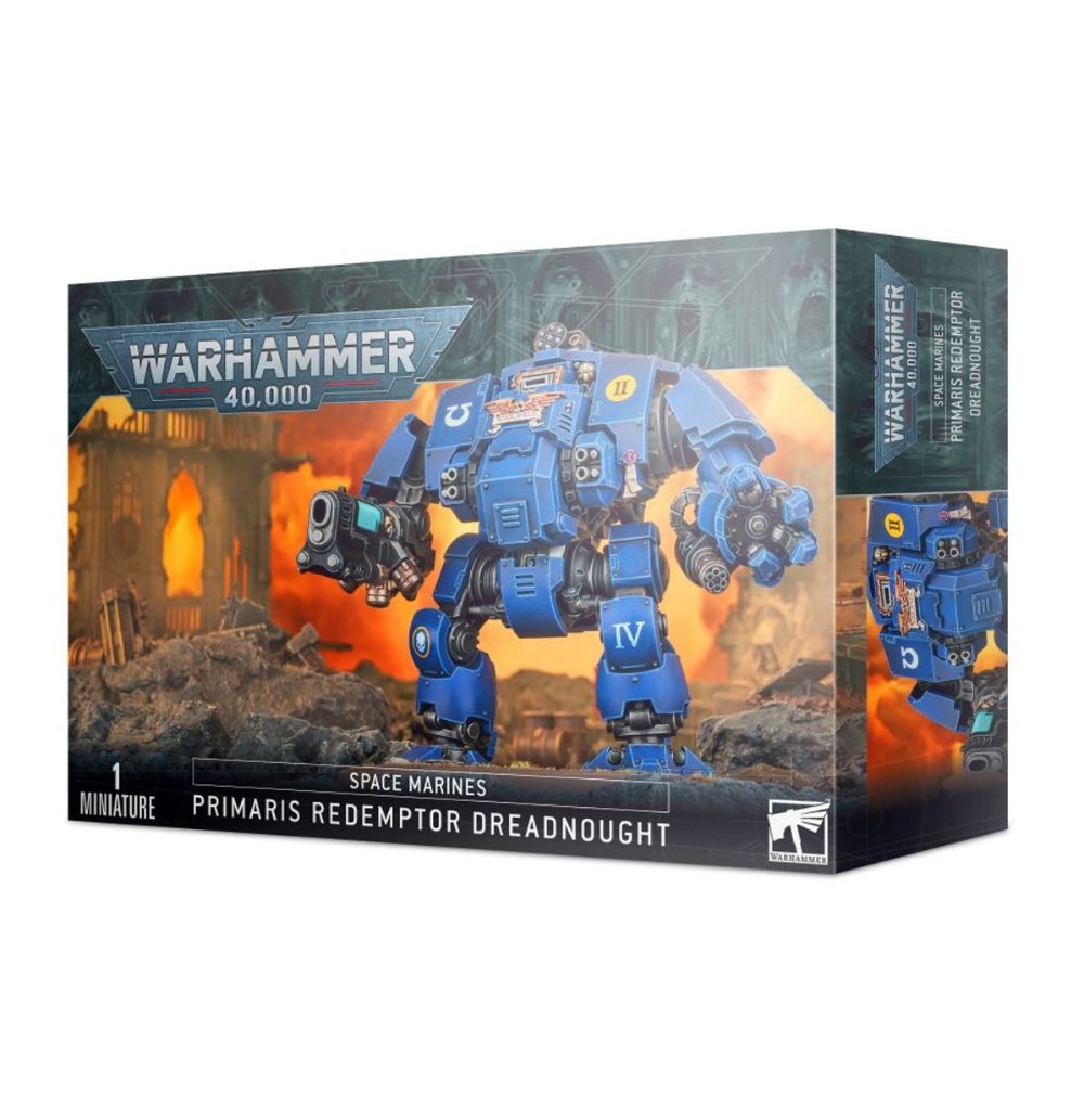 Warhammer 40K Space Maines: Primaris Redemptor Dreadnought 戰鎚40k 原鑄星際戰士救贖型無畏機兵 (現貨)