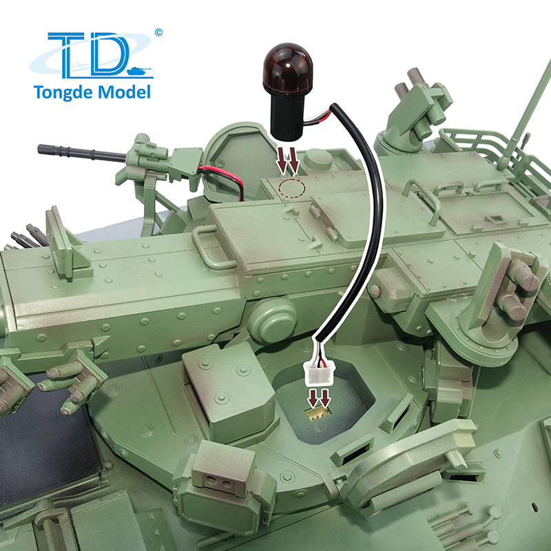 全新 通德 1:16 遙控 M 2128 布雷德利 105mm 火炮支援戰車 | 遙控坦克| 3.0版 | 金屬升級版本 | 紅外線對戰 | 伸縮炮管