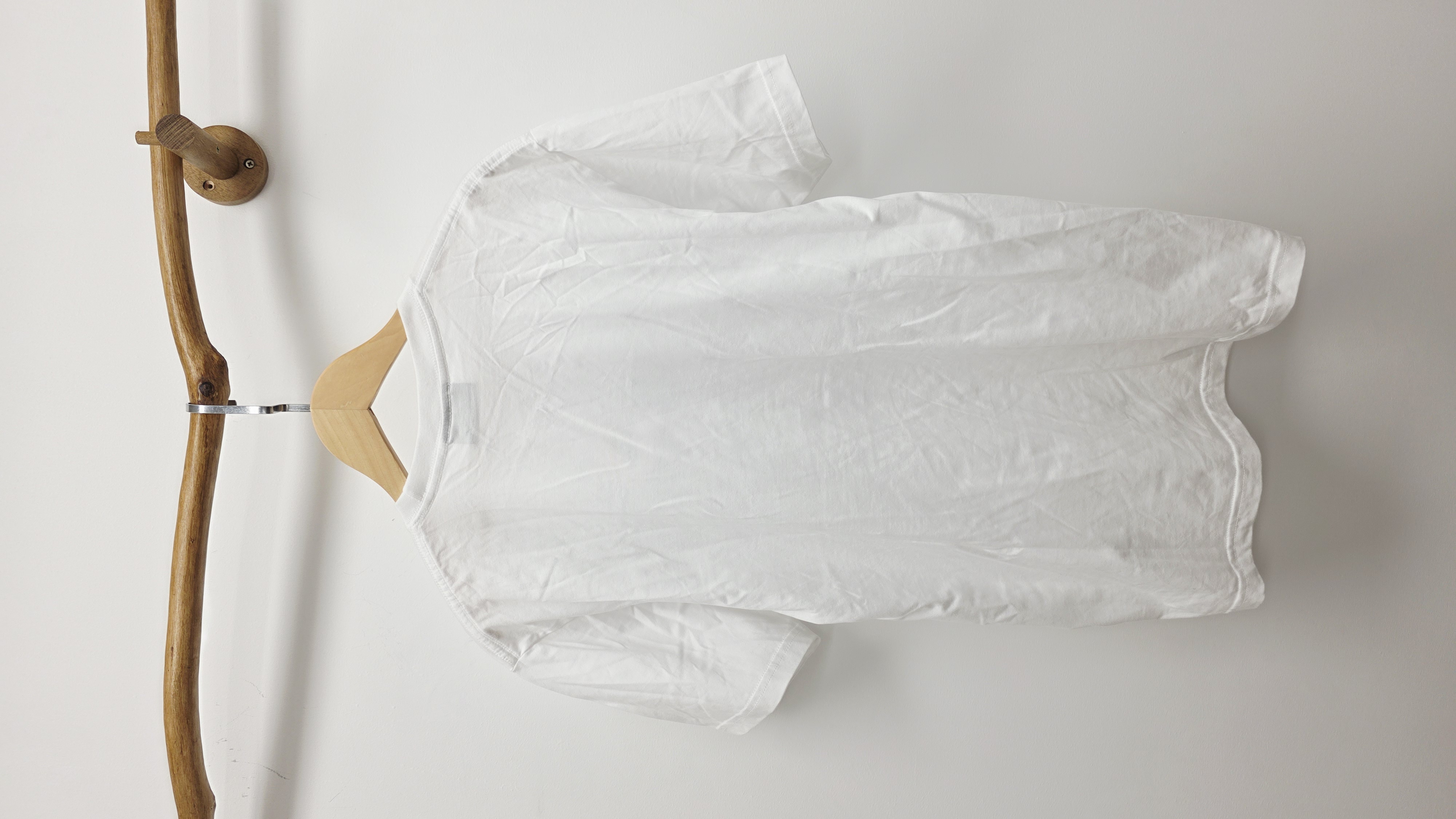 泰國白拼色方格仔印圖棉Tee