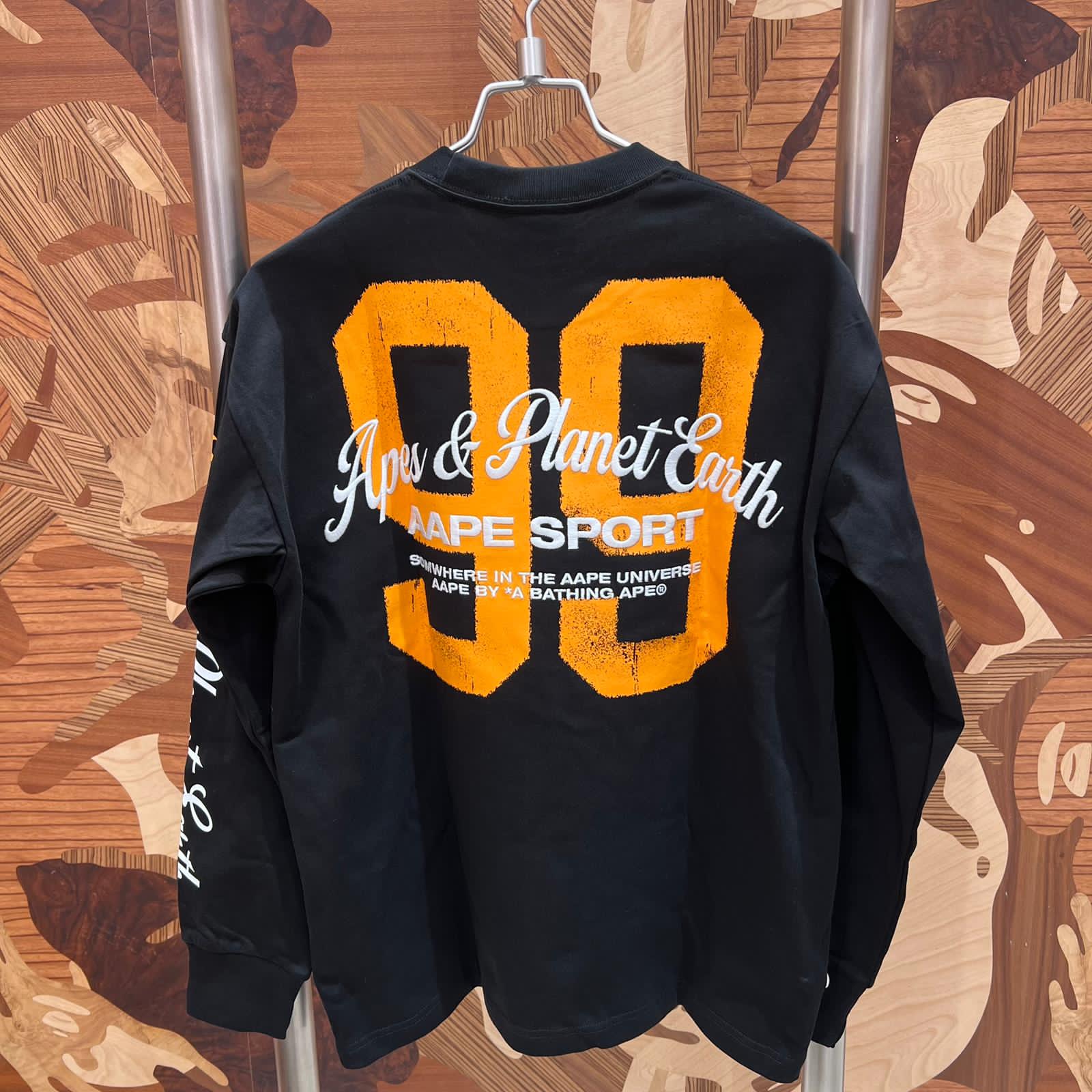 AAPE Relaxed fit AAPESPORTS logo long sleeve tee (1849) 寬鬆版