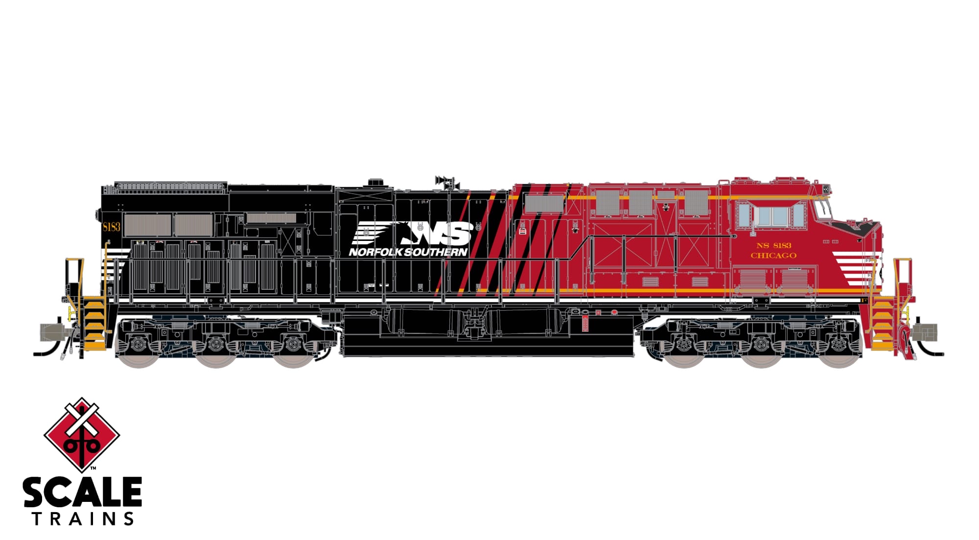 預定新品 N scale Scale Train訂金 Rivet Counter N Scale GE ES44AC, Norfolk Southern/Landmark/Chicago