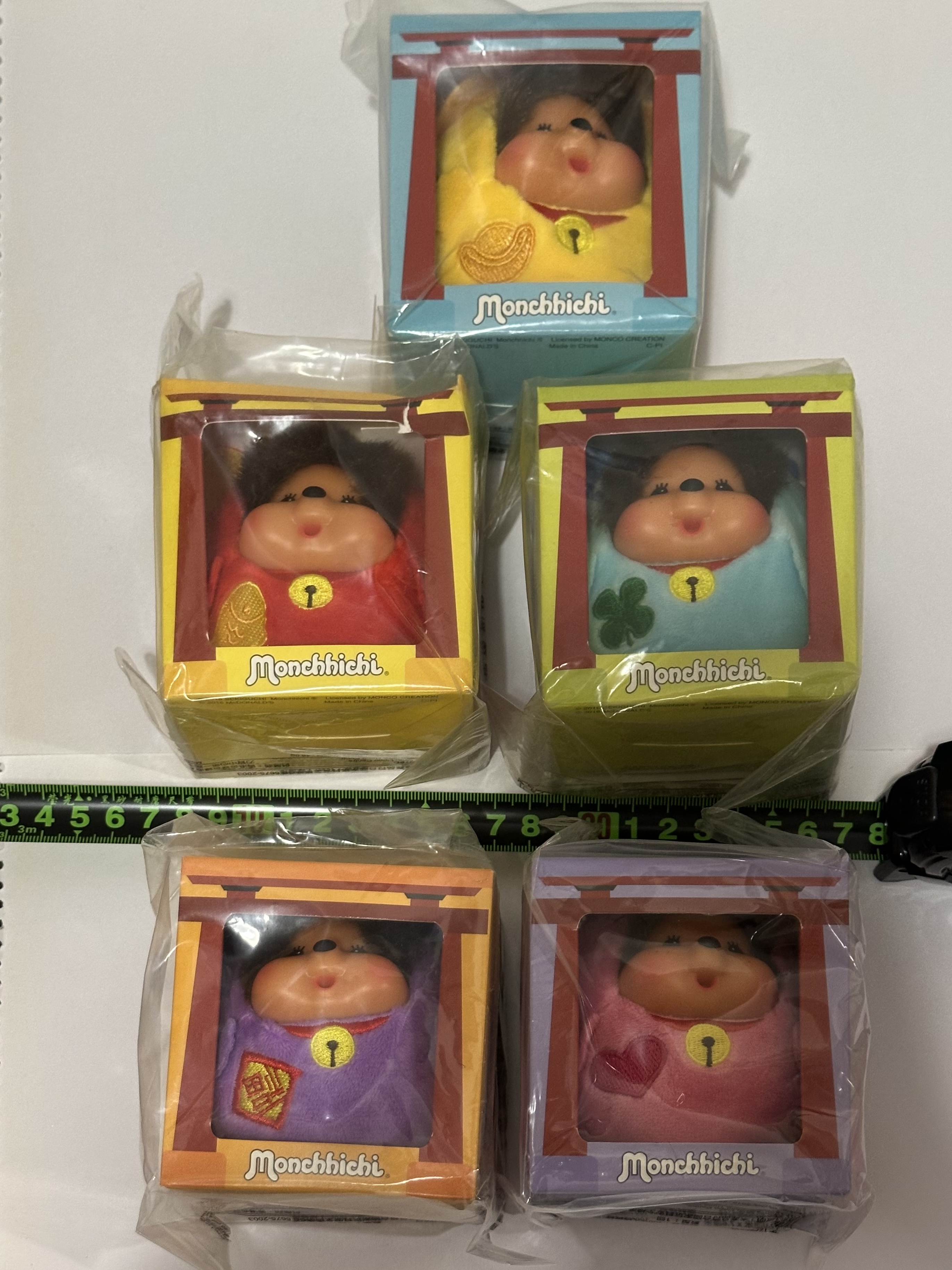 Monchhichi 達摩公仔（一套5隻）