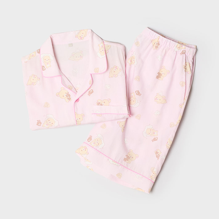 [Rilakkuma 鬆弛熊 x SPAO] 2026 短袖睡衣 (3款)