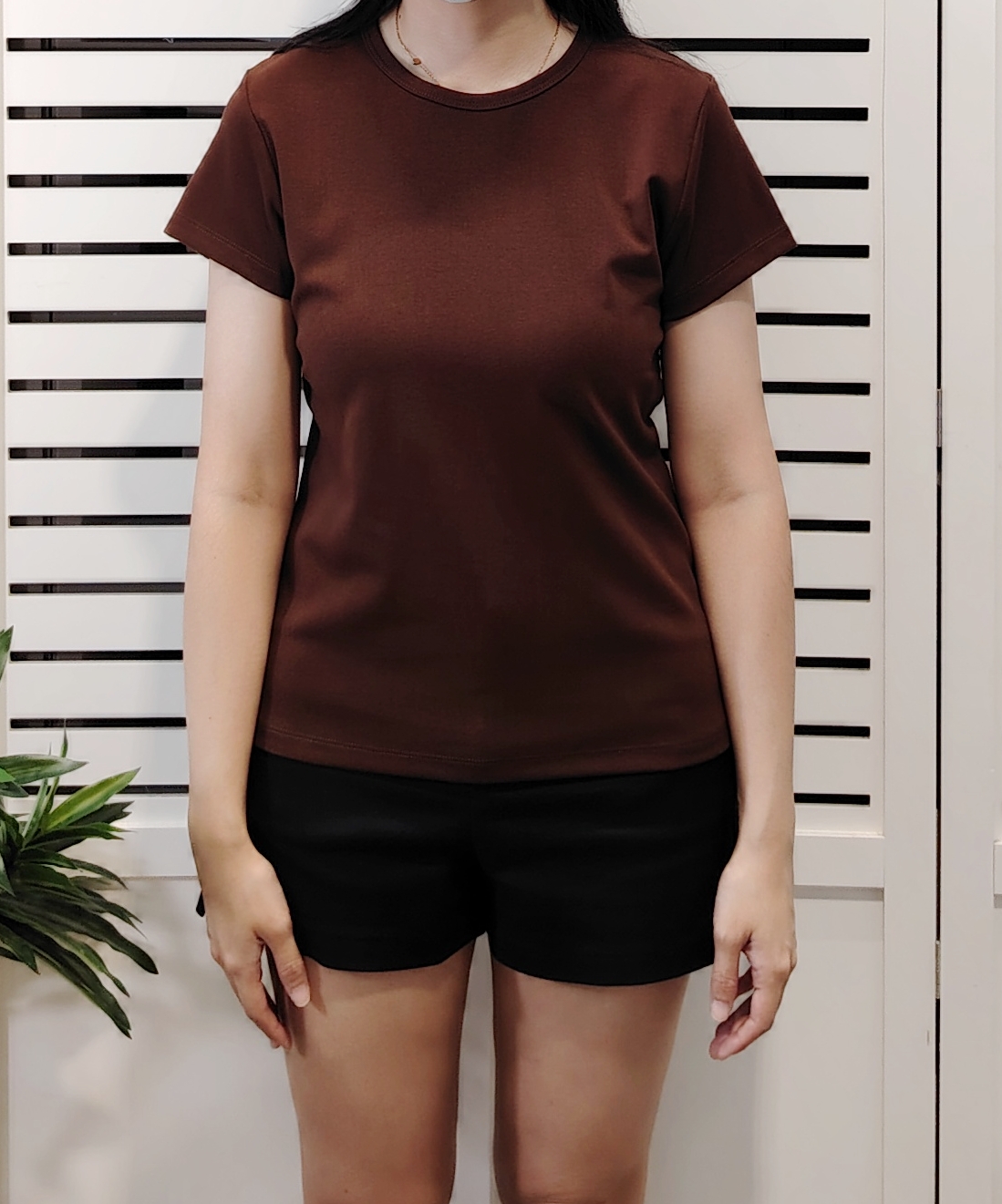 M2207 Basic Round Neck Cotton Tee 