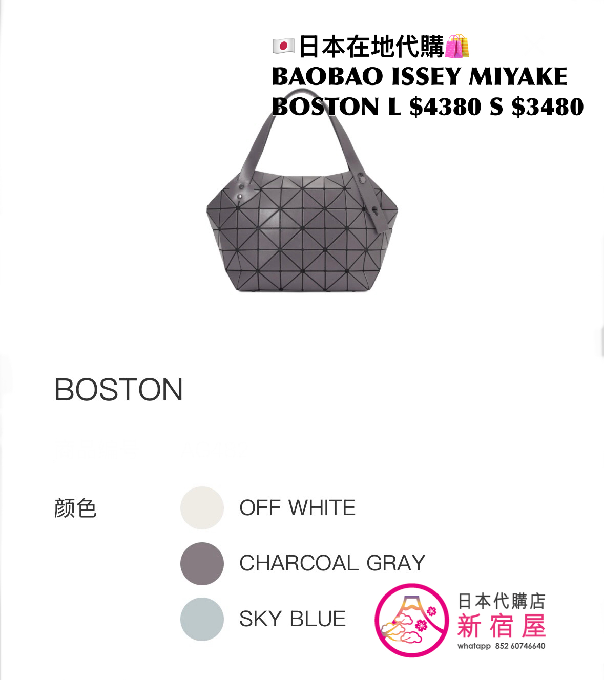 BAOBAO ISSEY MIYAKE BOSTON L/S