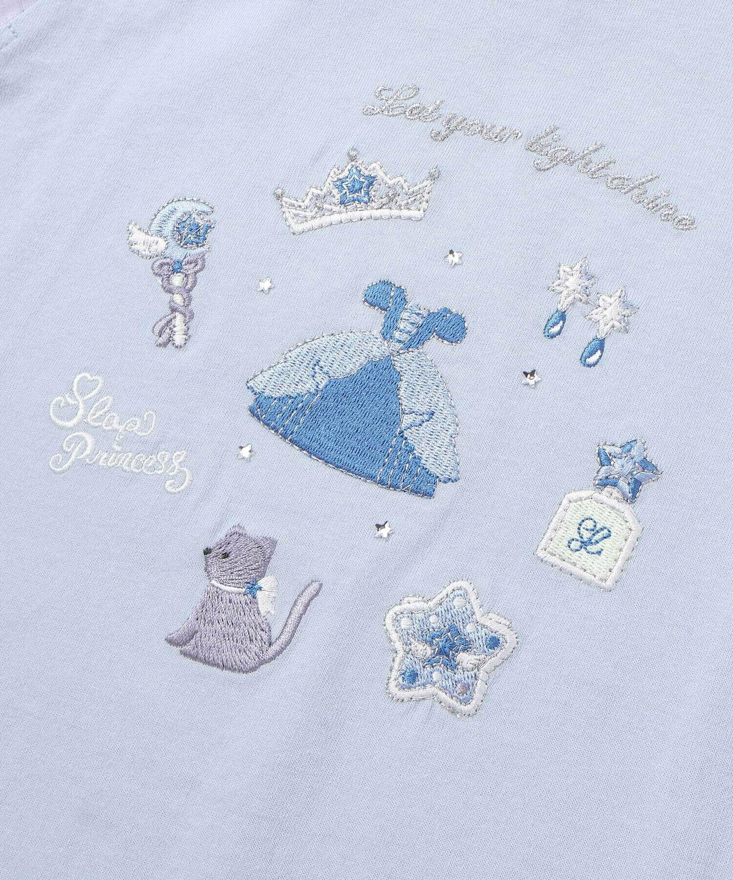 🆕【⭐訂購⭐】  日本直送🌀薄紗袖 公主主題圖案刺繡 短袖Tee［3款選］🌀[ELDA-0035][260426]