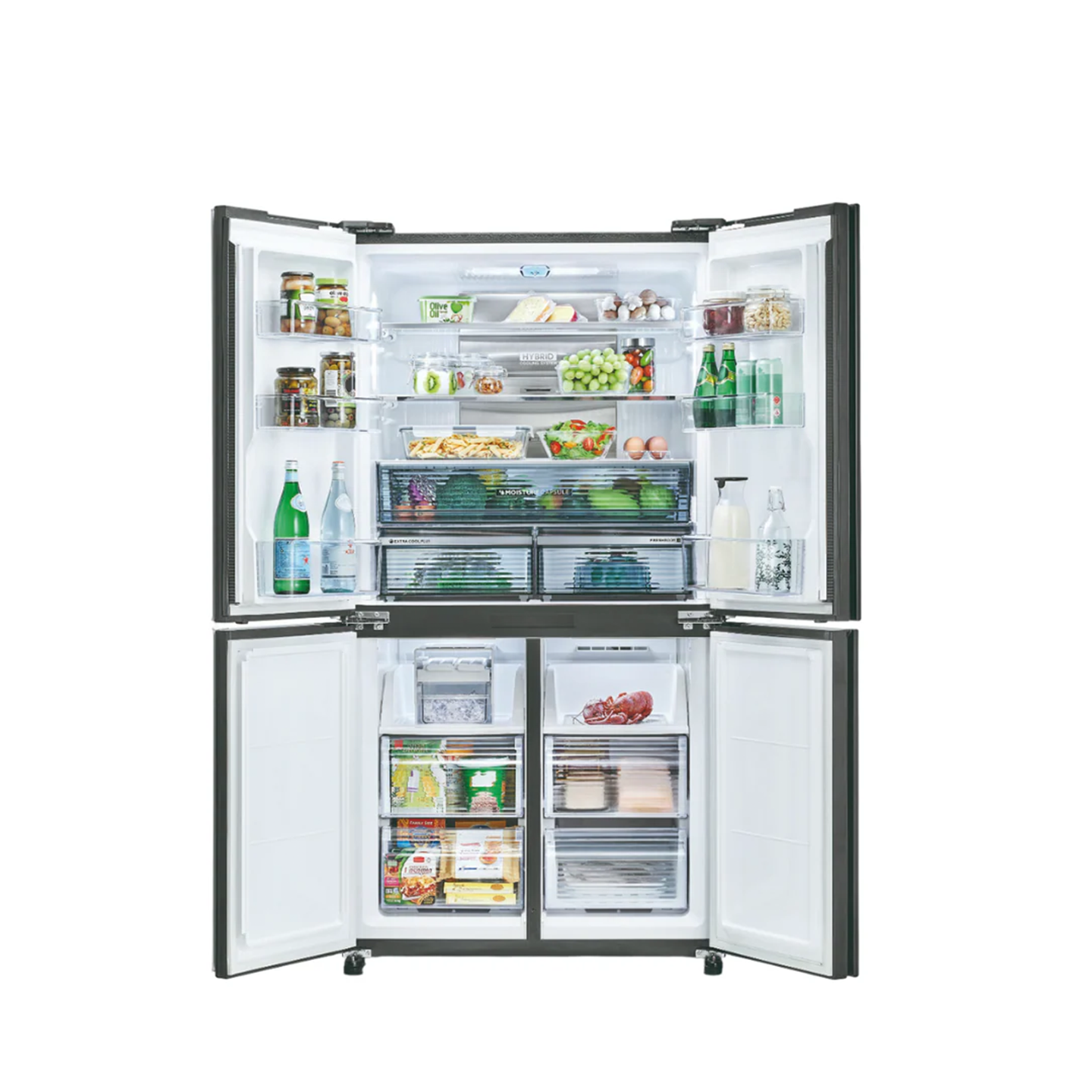 Sharp 750L Avance Stainless Steel 4-Door Refrigerator (SJF921VMSS)