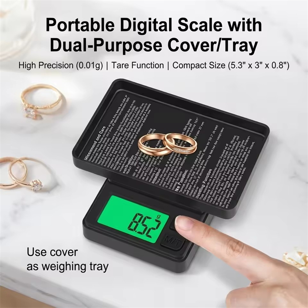 迷你高精度電子秤 英文500g/0.01g 不含電池 2x AAA PC6525