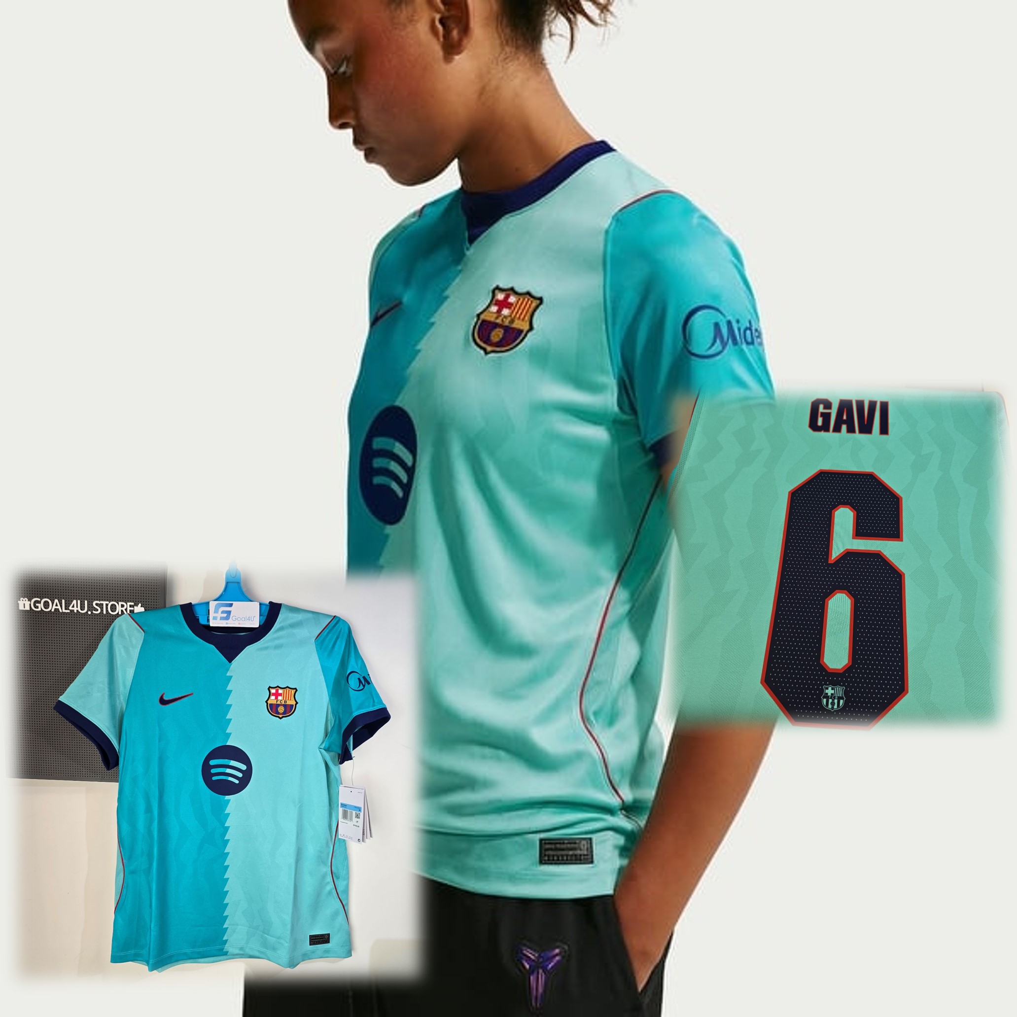 Nike Barcelona 巴塞羅拿 2026-27 三客女裝球迷版球衣 (可加印字章) 
