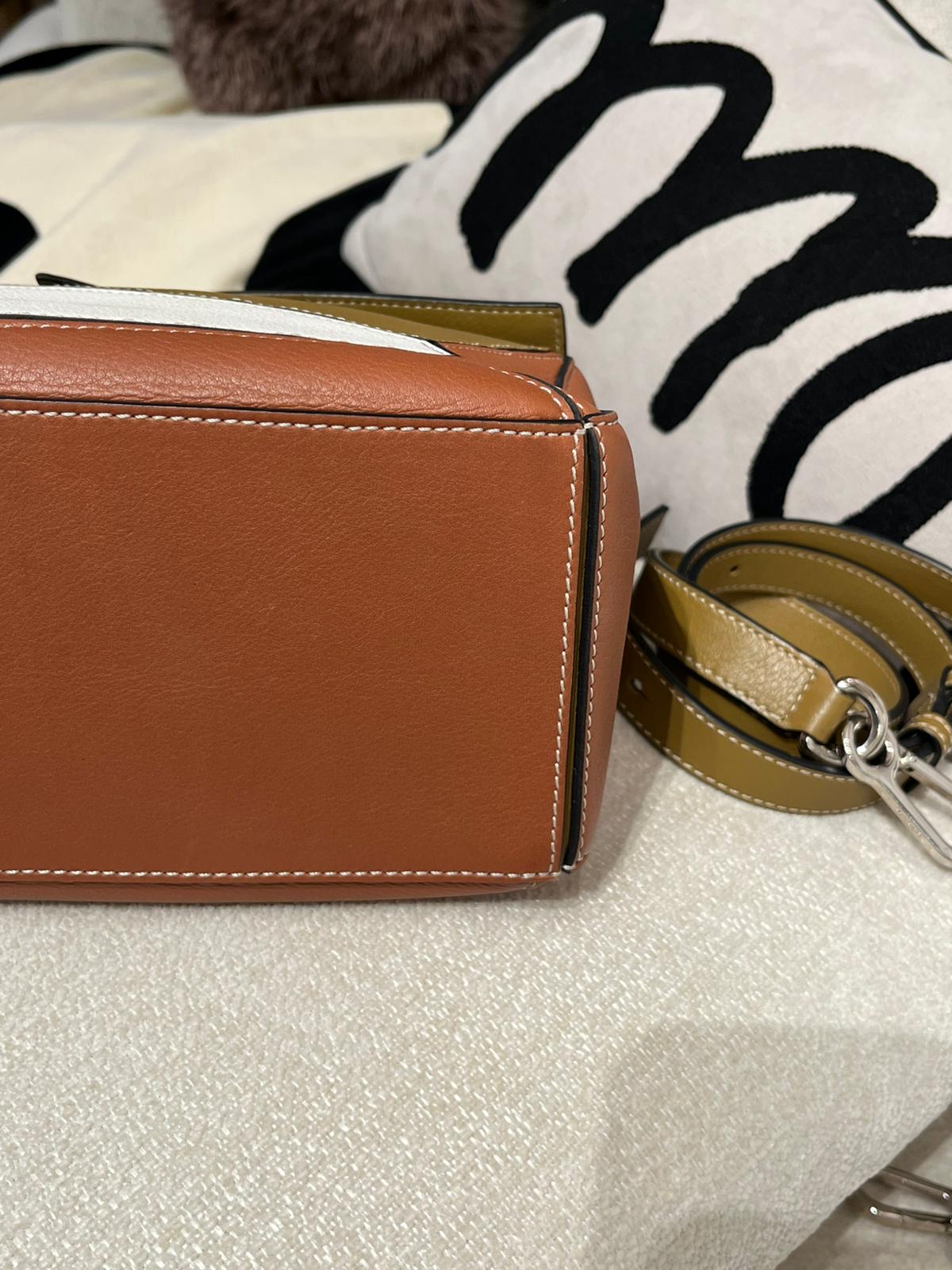 Loewe Puzzle Small 三拼色 Calfskin 100%Authentic, 98%New ✅Dust bag