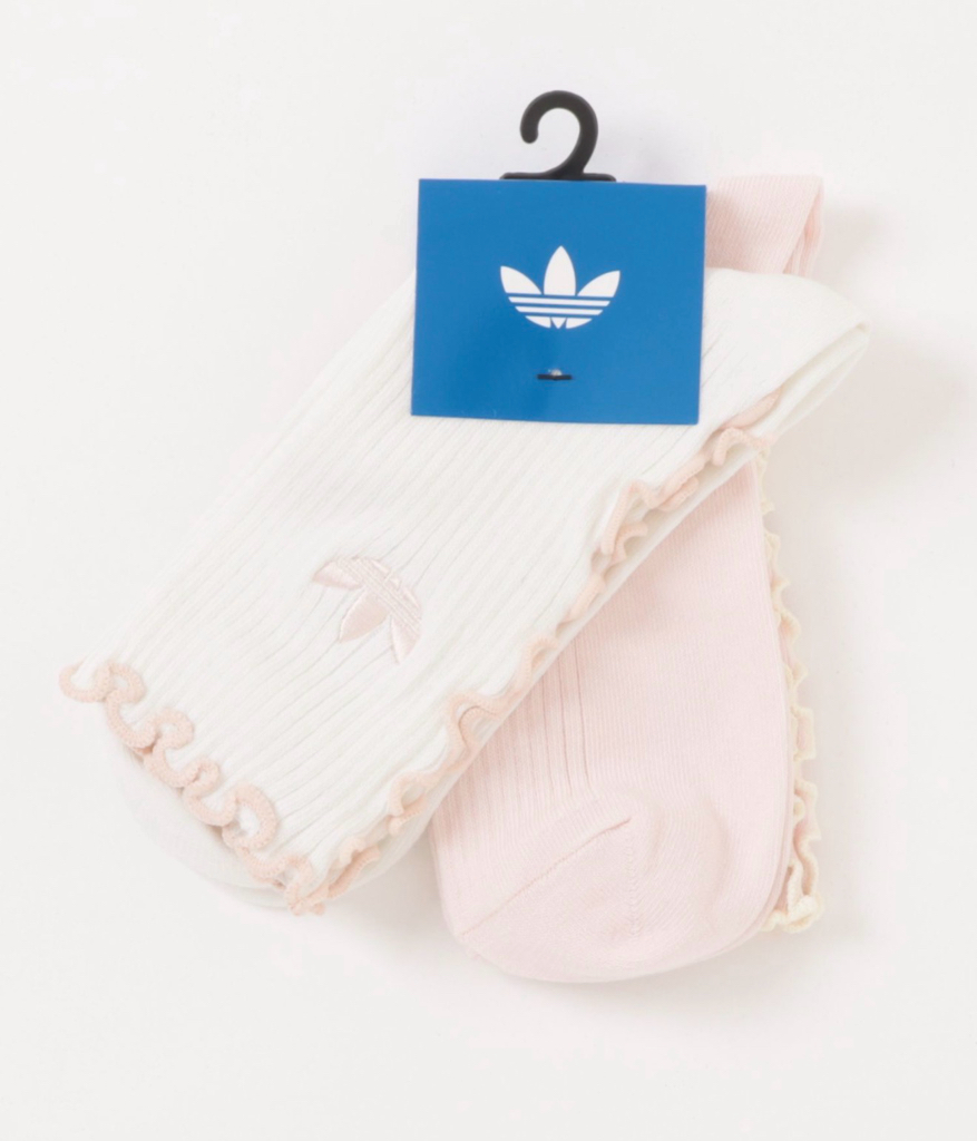 日本Adidas荷葉邊襪(一set兩對)