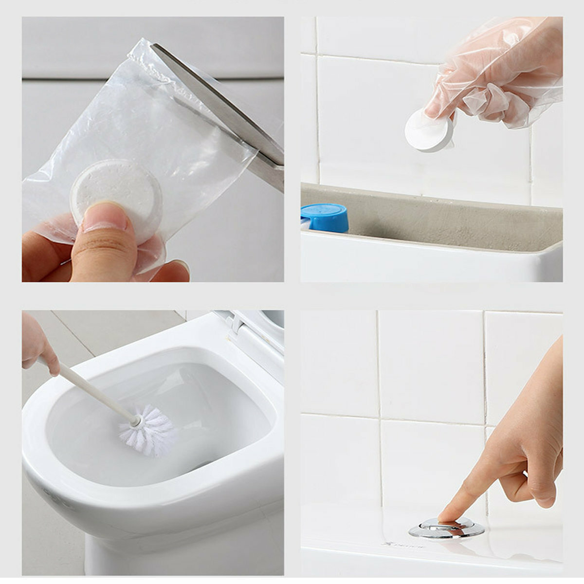 廁所去污抗菌除異味潔廁泡騰片20g*6粒 - 1件 現貨