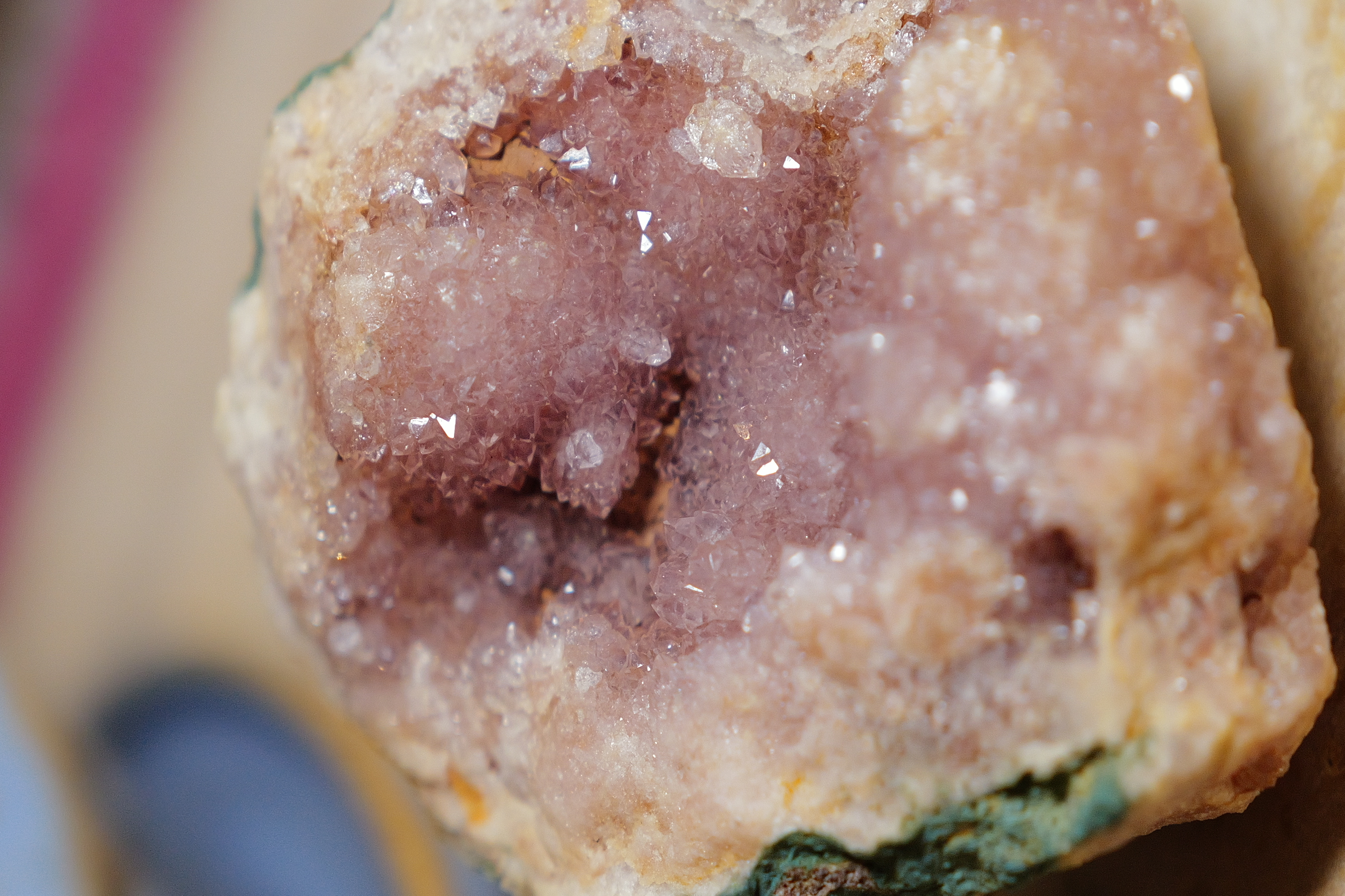 ༒6cm Pink Amethyst Geode༒ PA.7050H3mG13J-RA22*3NF