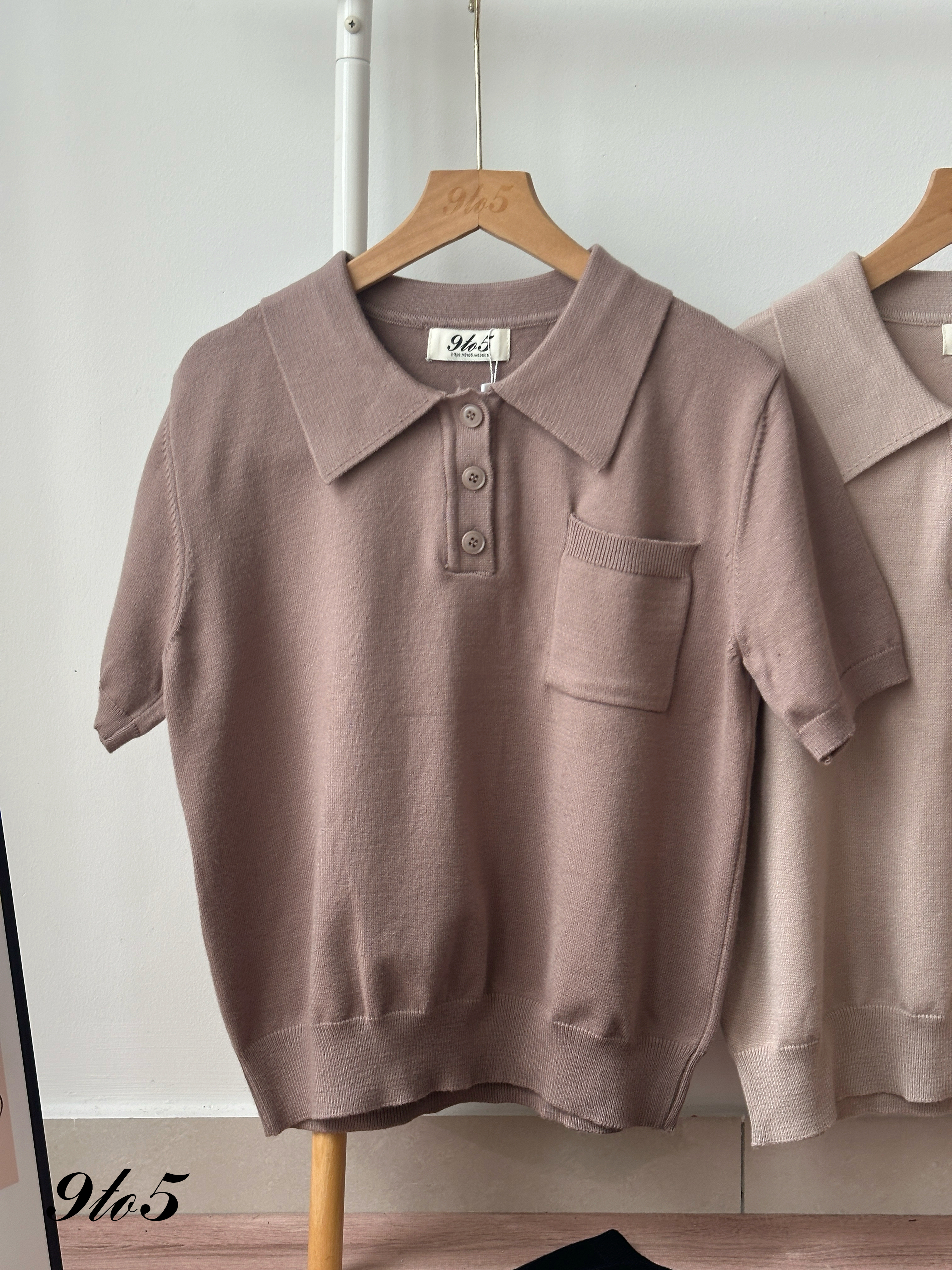 T4332 Knit Polo Tee - 4 Colors 