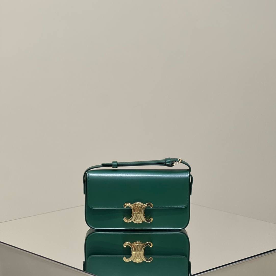 🔥大货实拍图 𝗖𝗘𝗟𝗜𝗡𝗘 ♥ 𝗧𝗥𝗜𝗢𝗠𝗣𝗛𝗘 𝗦𝗛𝗢𝗨𝗟𝗗𝗘𝗥 𝗕𝗔𝗚 型号：194143 尺寸：20*10*4cm