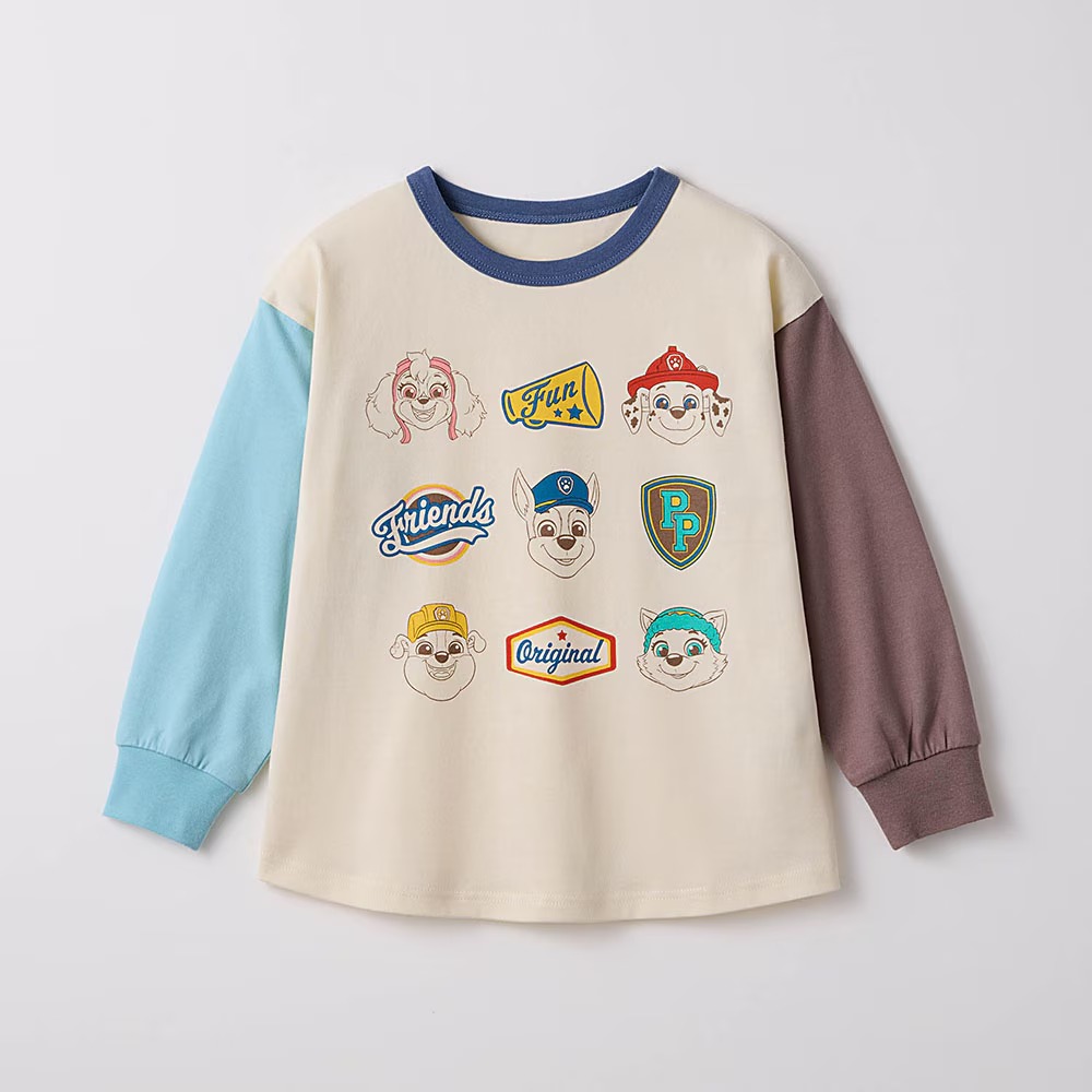 【⭐訂購⭐】  🇯🇵日本直送 🌀#PawPatrol 拼色袖長袖 tee［4款選］🌀 [PLHA-0053] [260913]