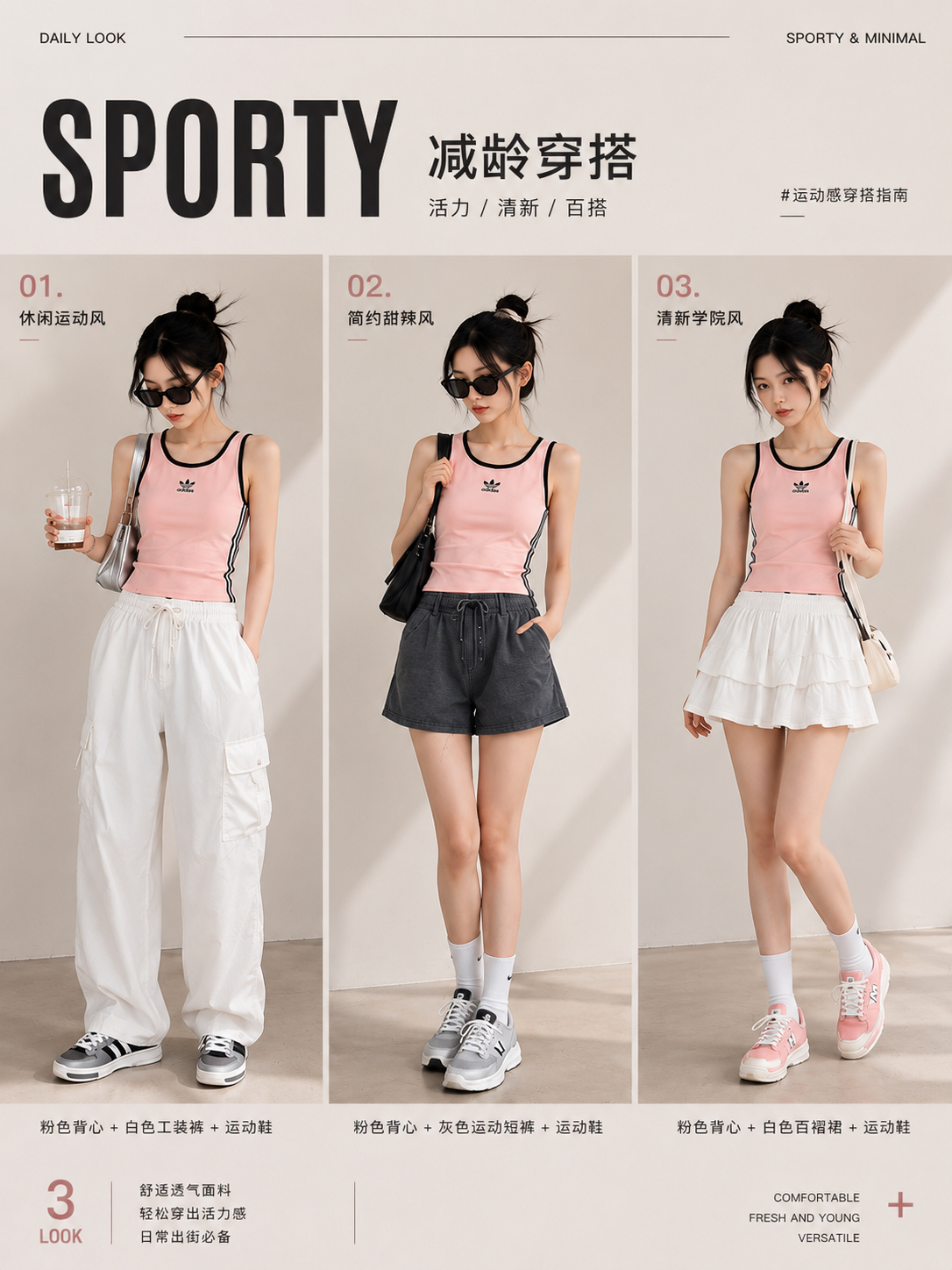 823686 ADIDAS SPORTY TOP 减龄背心