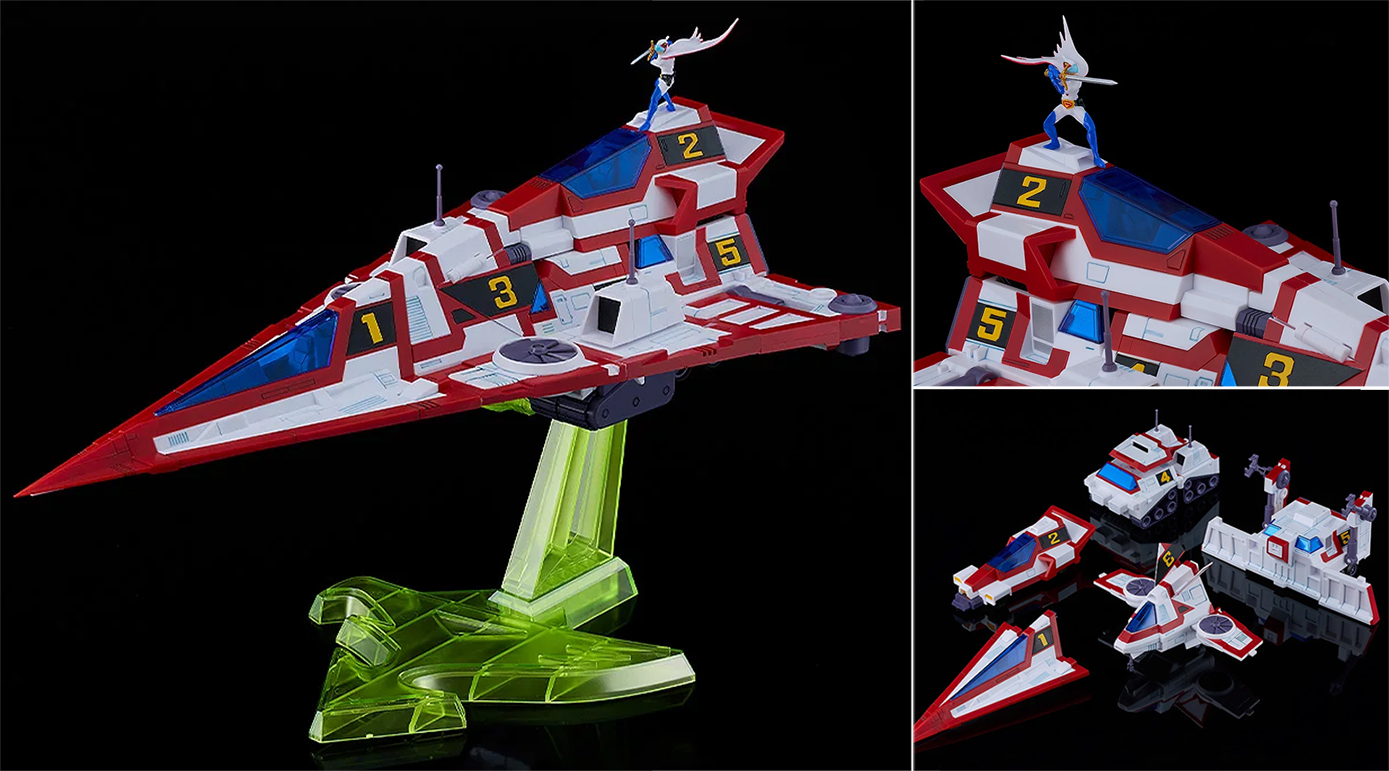 (預訂訂金 $200) (總價 $445) GSC MODEROID 神勇飛鷹俠F 科學小飛俠F 旋風斯巴達 Unite Color Ver. 模型 Gatcha Spartan (行版) 