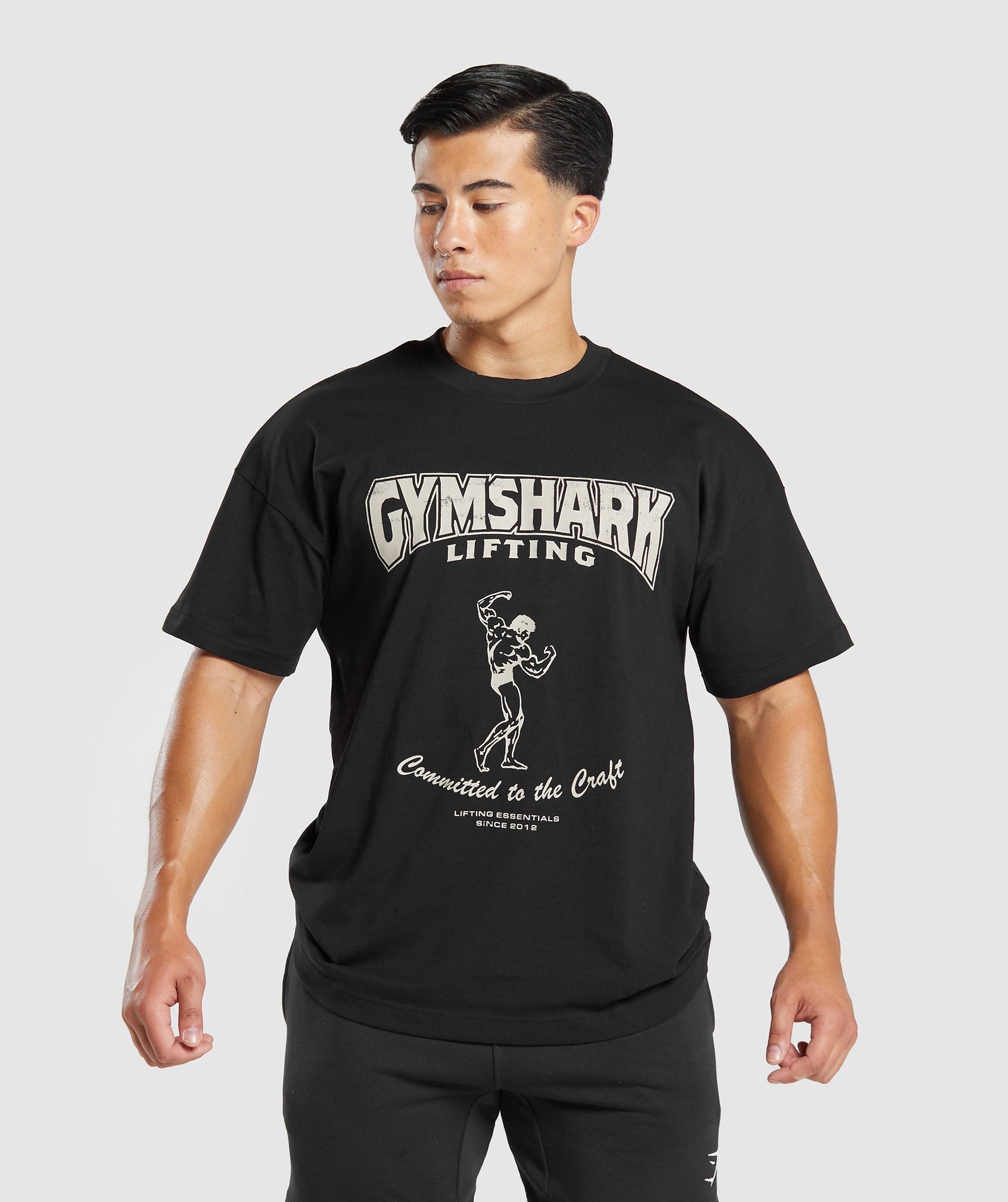 Gymshark 🦈Committed  to the Craft unisex T-Shirt - Black 