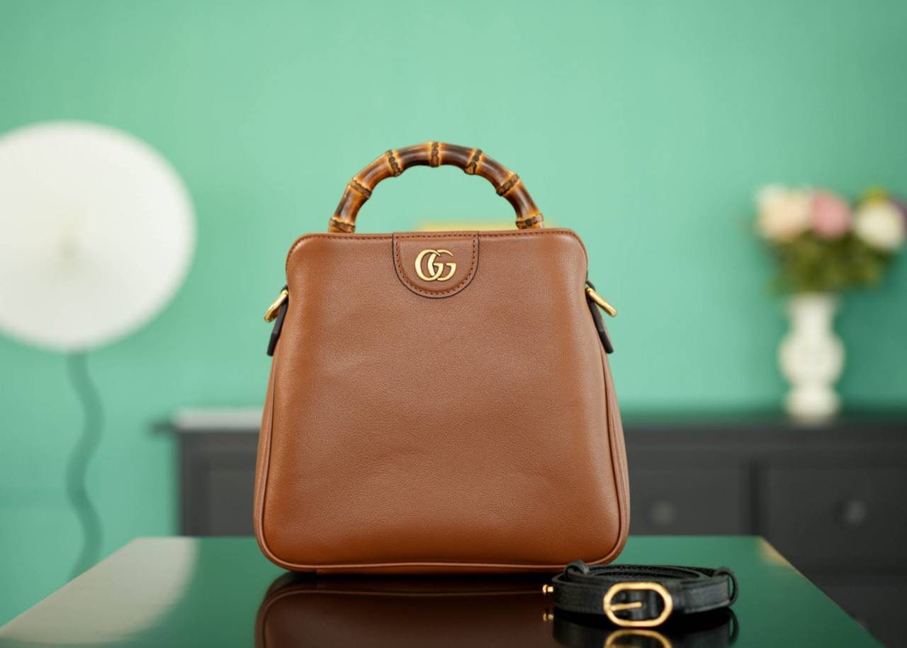 Gucci Bamboo 1947 Small Top Handle Bag - Refined Leather